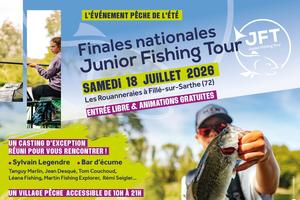 Finales Nationales du Junior Fishing Tour dans la Sarthe : compétition, animations et stars de la pêche au rendez-vous !