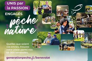Rejoignez les 68 000 bénévoles engagés en faveur du loisir pêche et des milieux aquatiques !